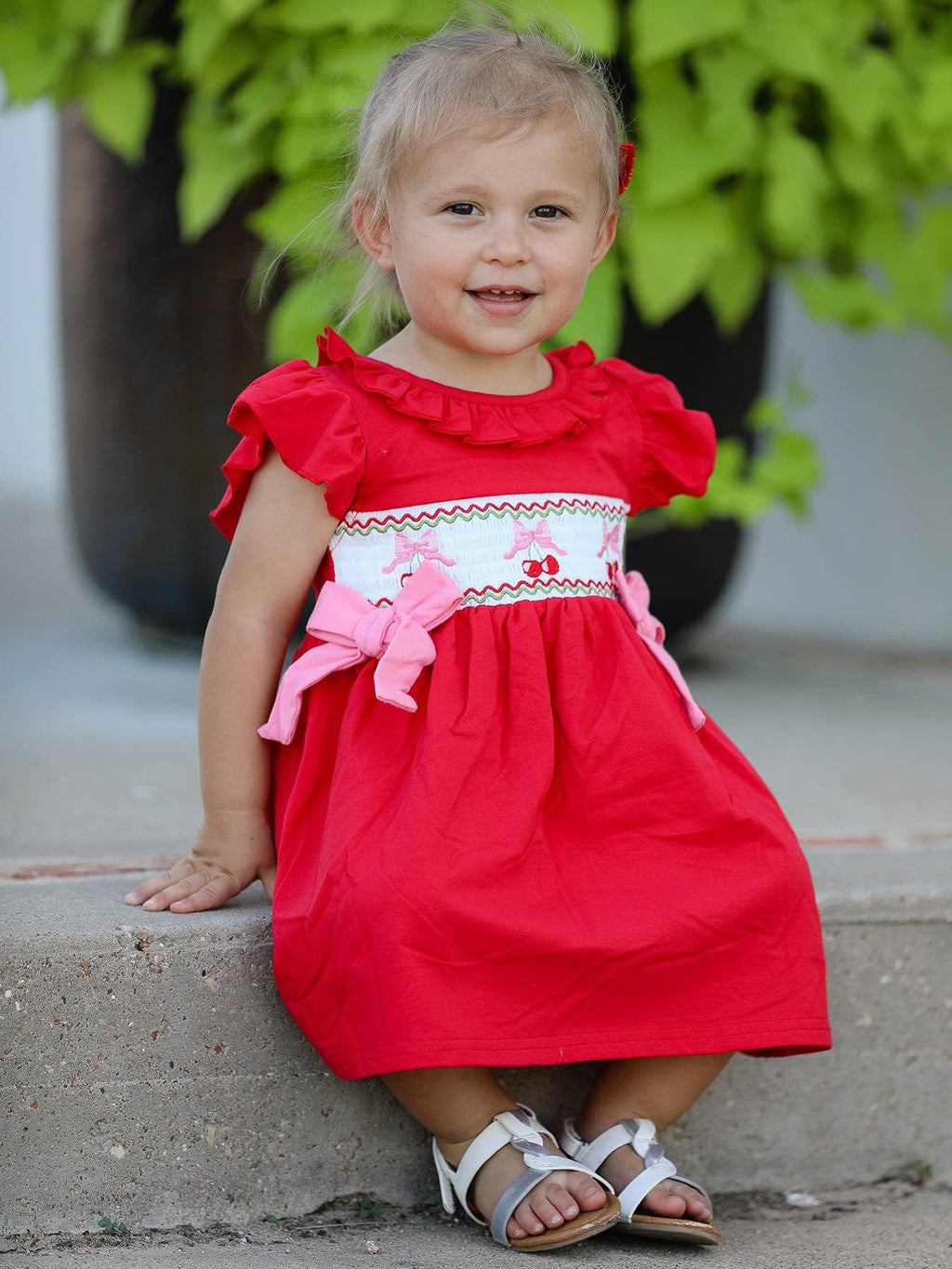 Red Cherry Bow Dress