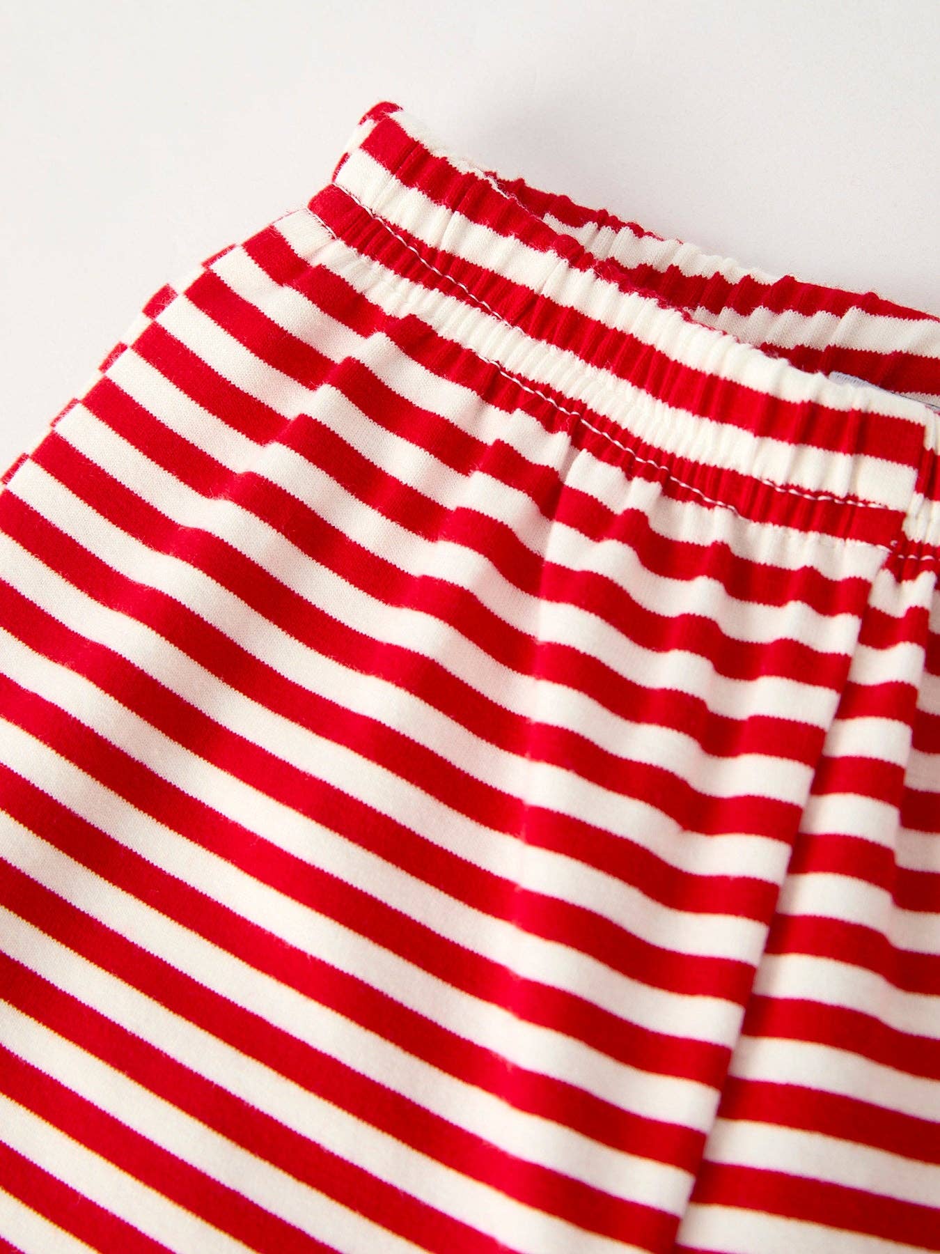 Christmas Candy Cane Smocking Embroidery Striped Boys Set