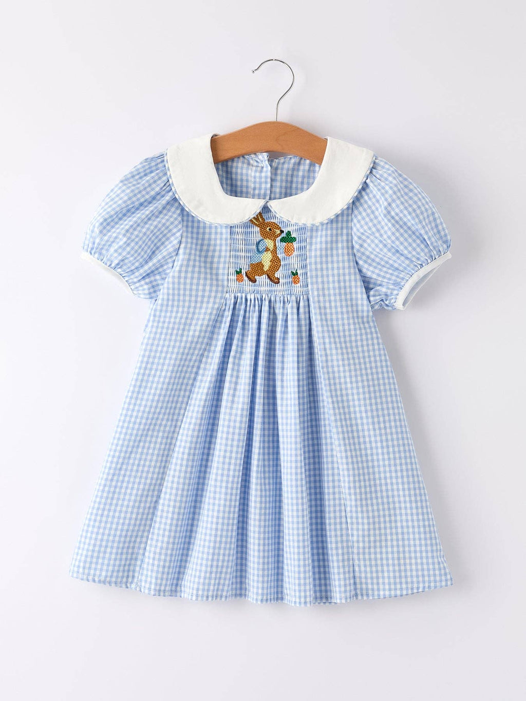 Blue Rabbit Embroidery Dress