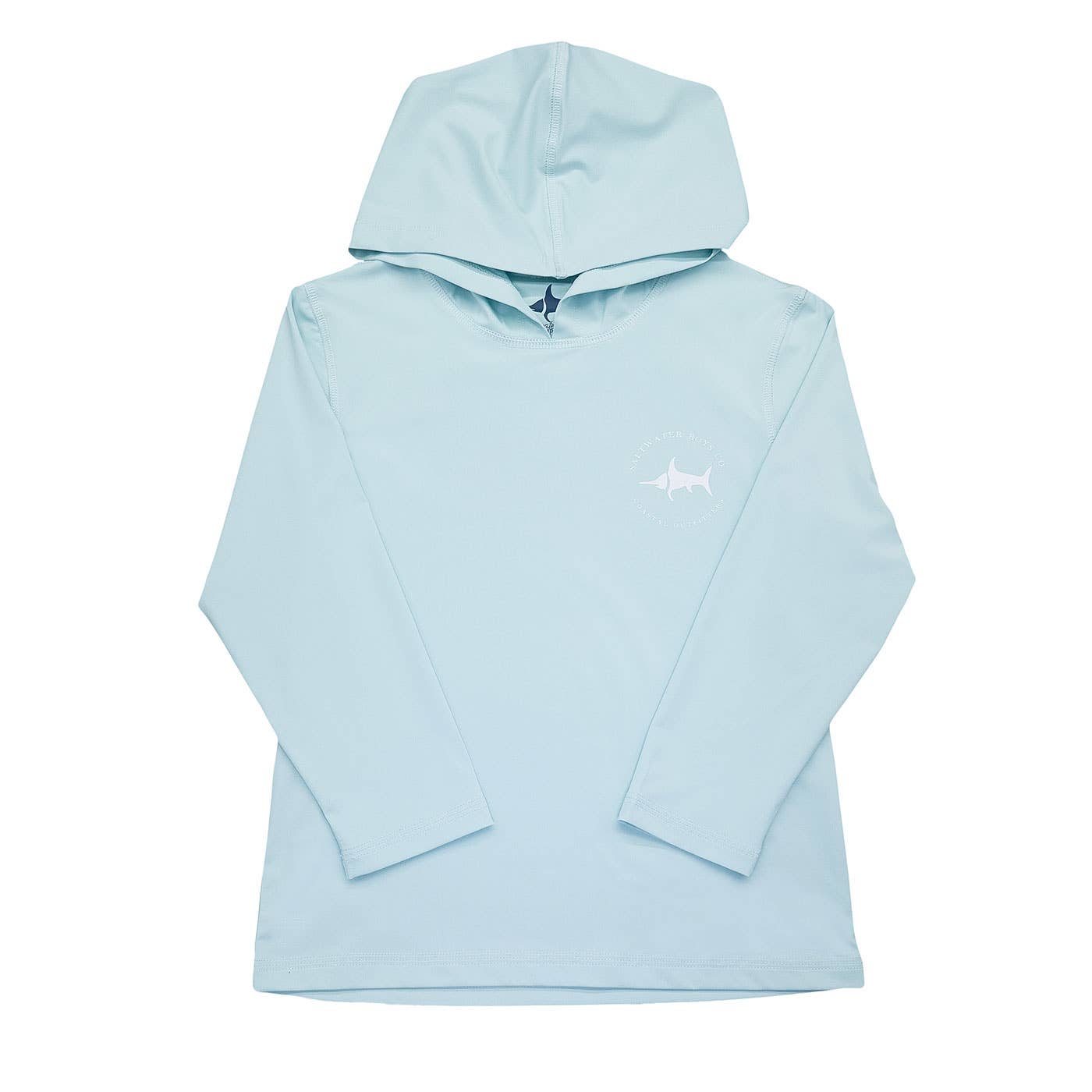 Boys Performance Hoodie Light Blue Wahoo