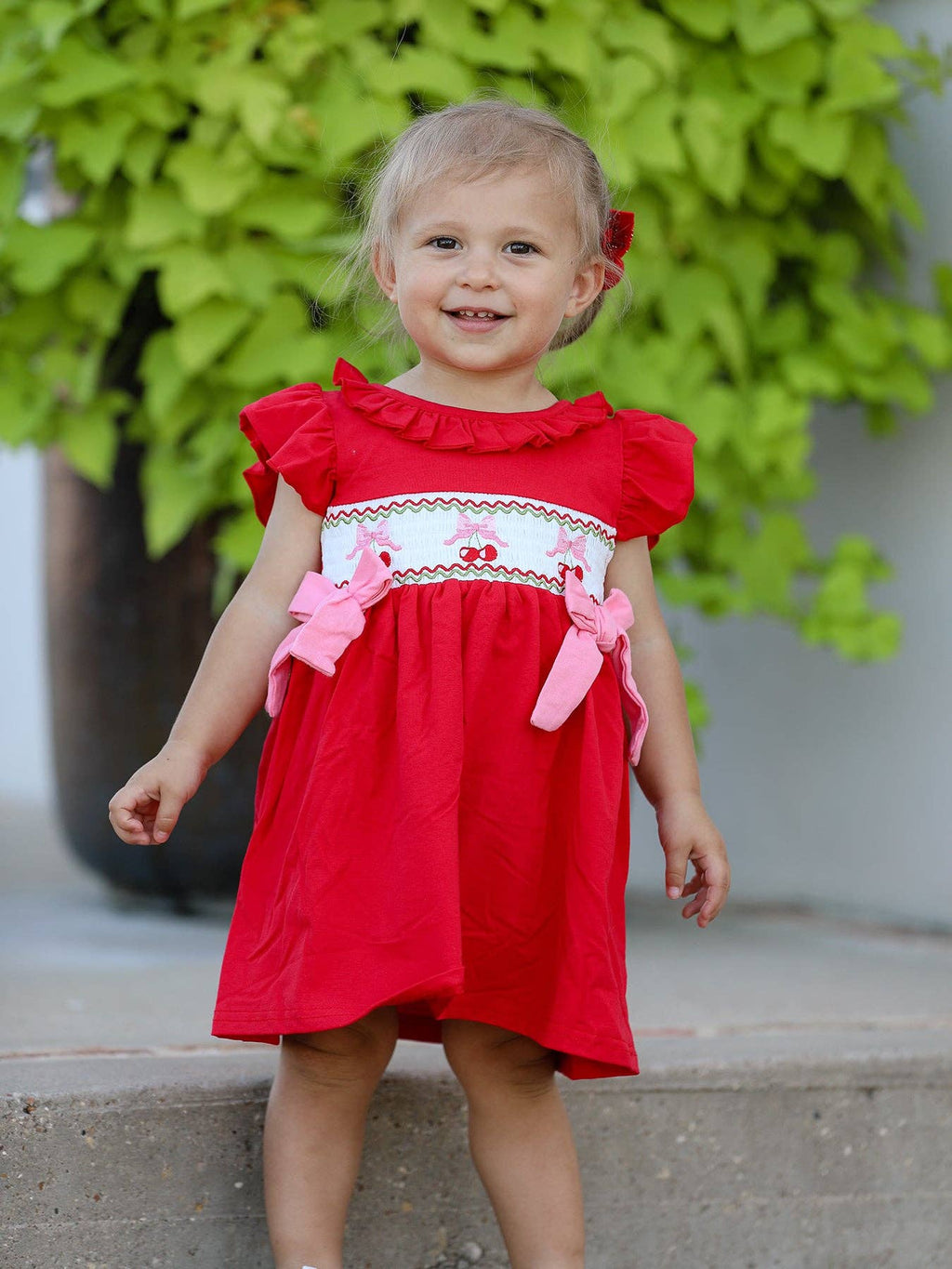 Red Cherry Bow Dress