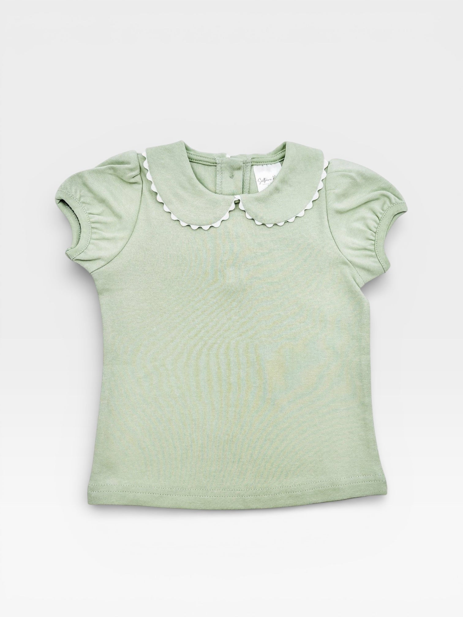 Everyday Scalloped Collared Girls Shirt