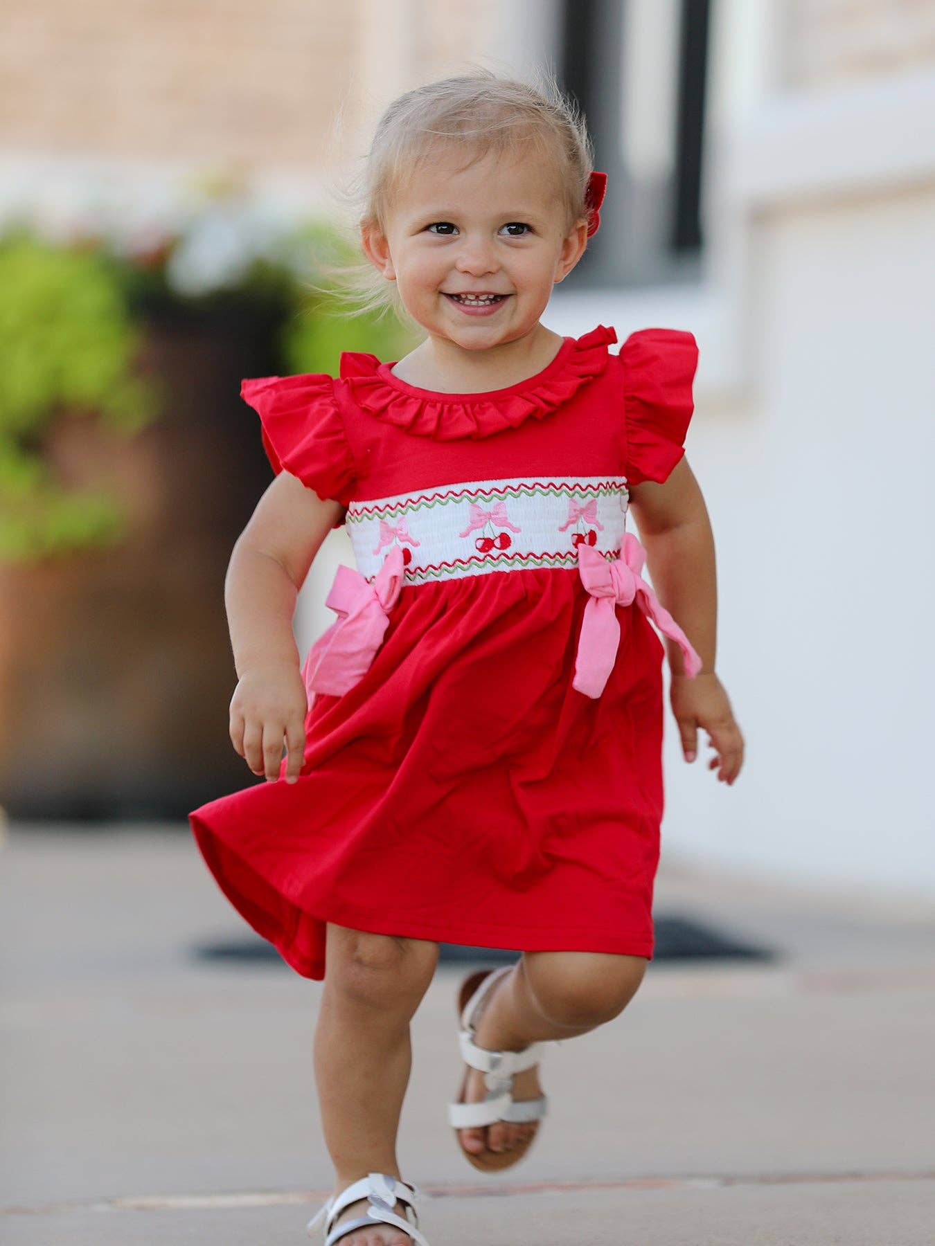 Red Cherry Bow Dress