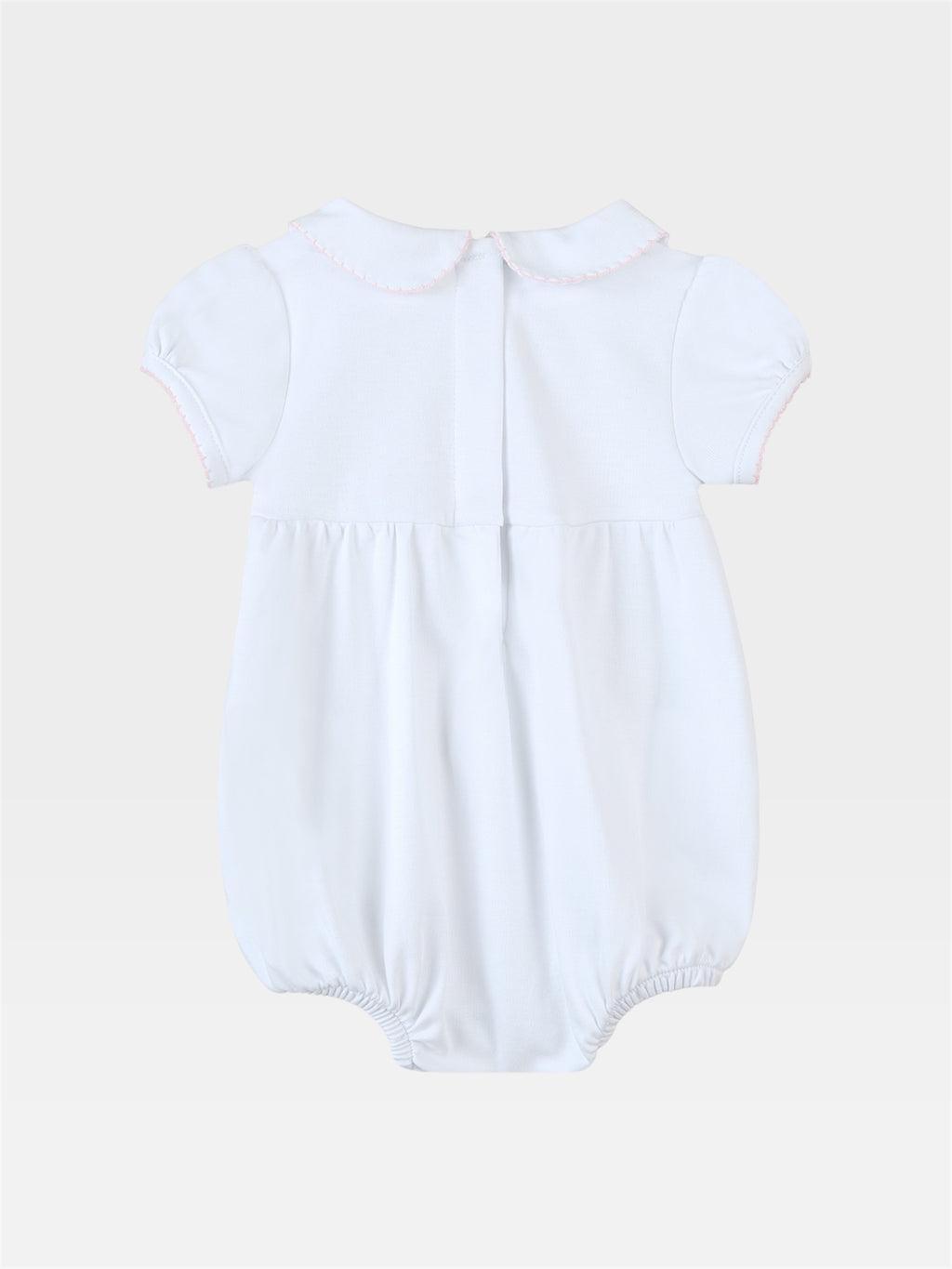 Lizzie's Classics Smocked Short Sleeve Bubble - Pink