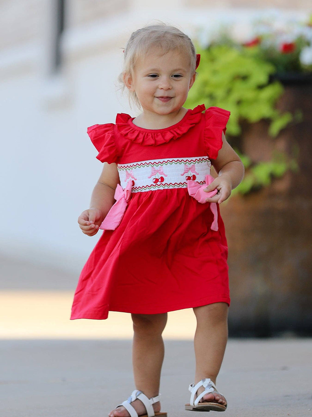 Red Cherry Bow Dress