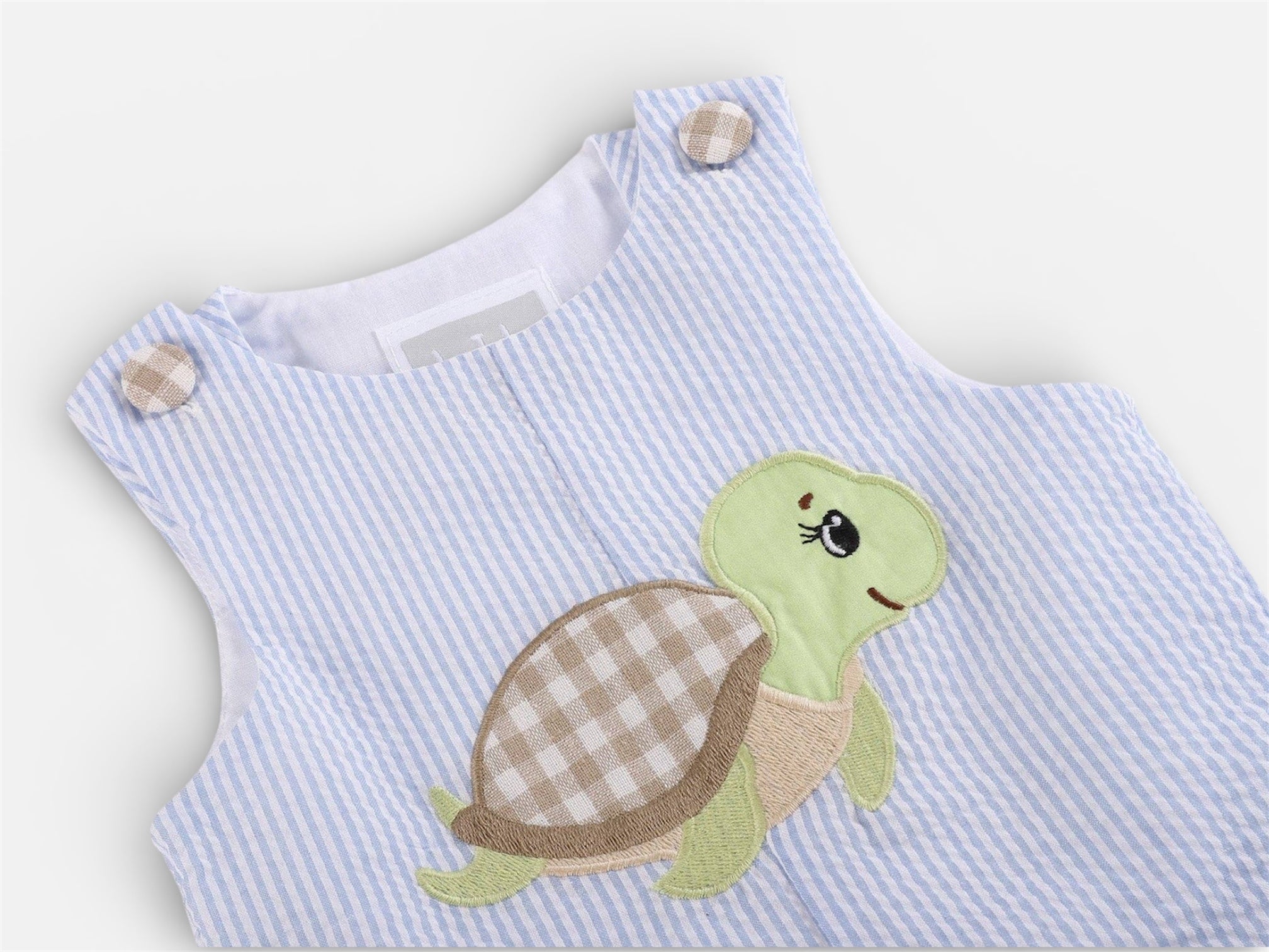 Turtle Appliqué Shortalls