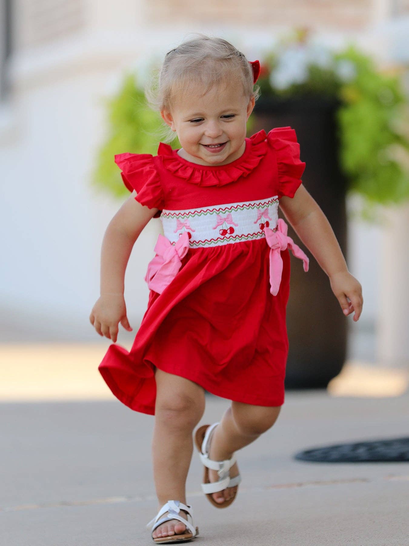 Red Cherry Bow Dress