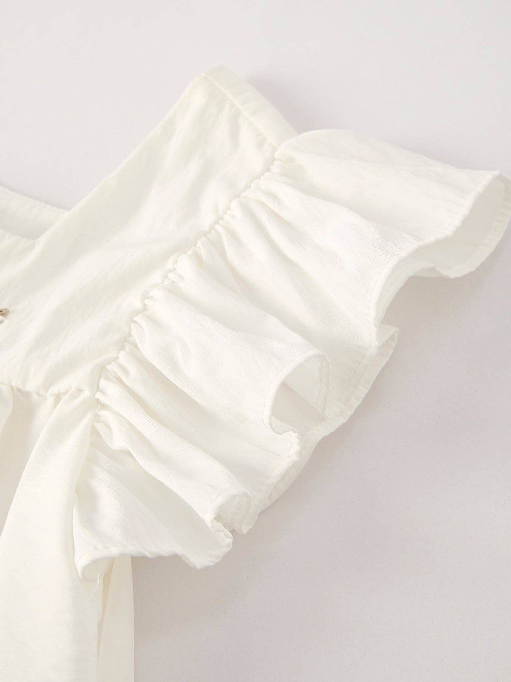 Summer Girls White Ruffle Dress