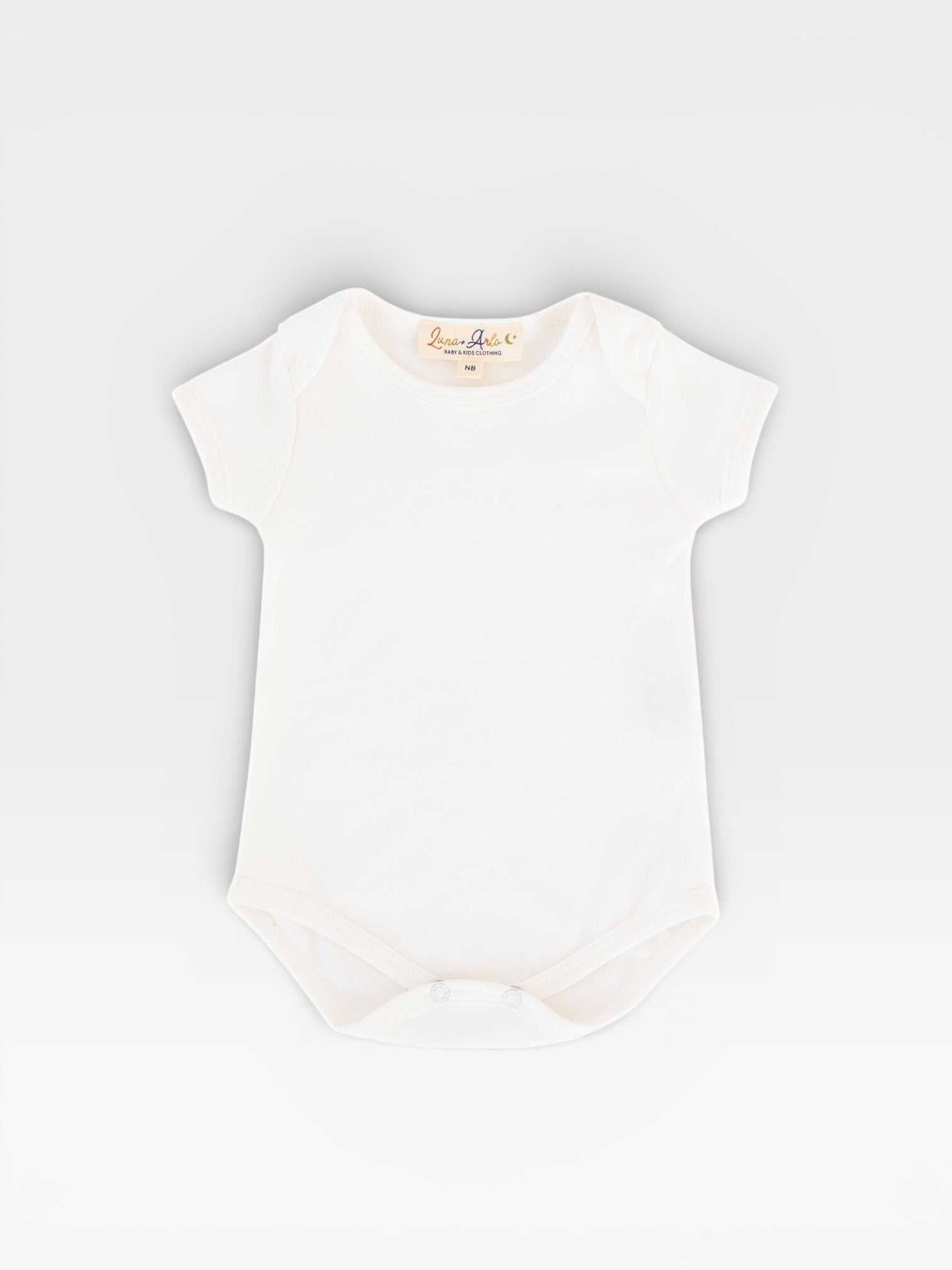 Luna & Arlo Basics Short Sleeve Bodysuit - Ivory