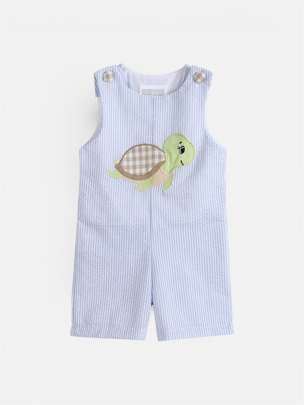 Turtle Appliqué Shortalls
