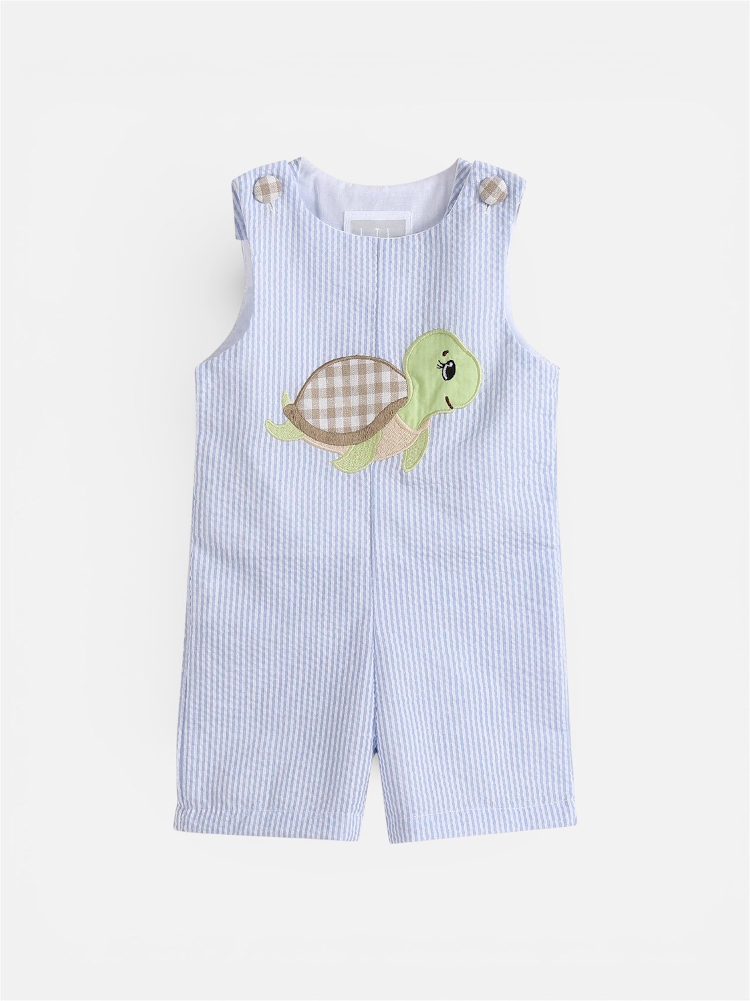 Turtle Appliqué Shortalls