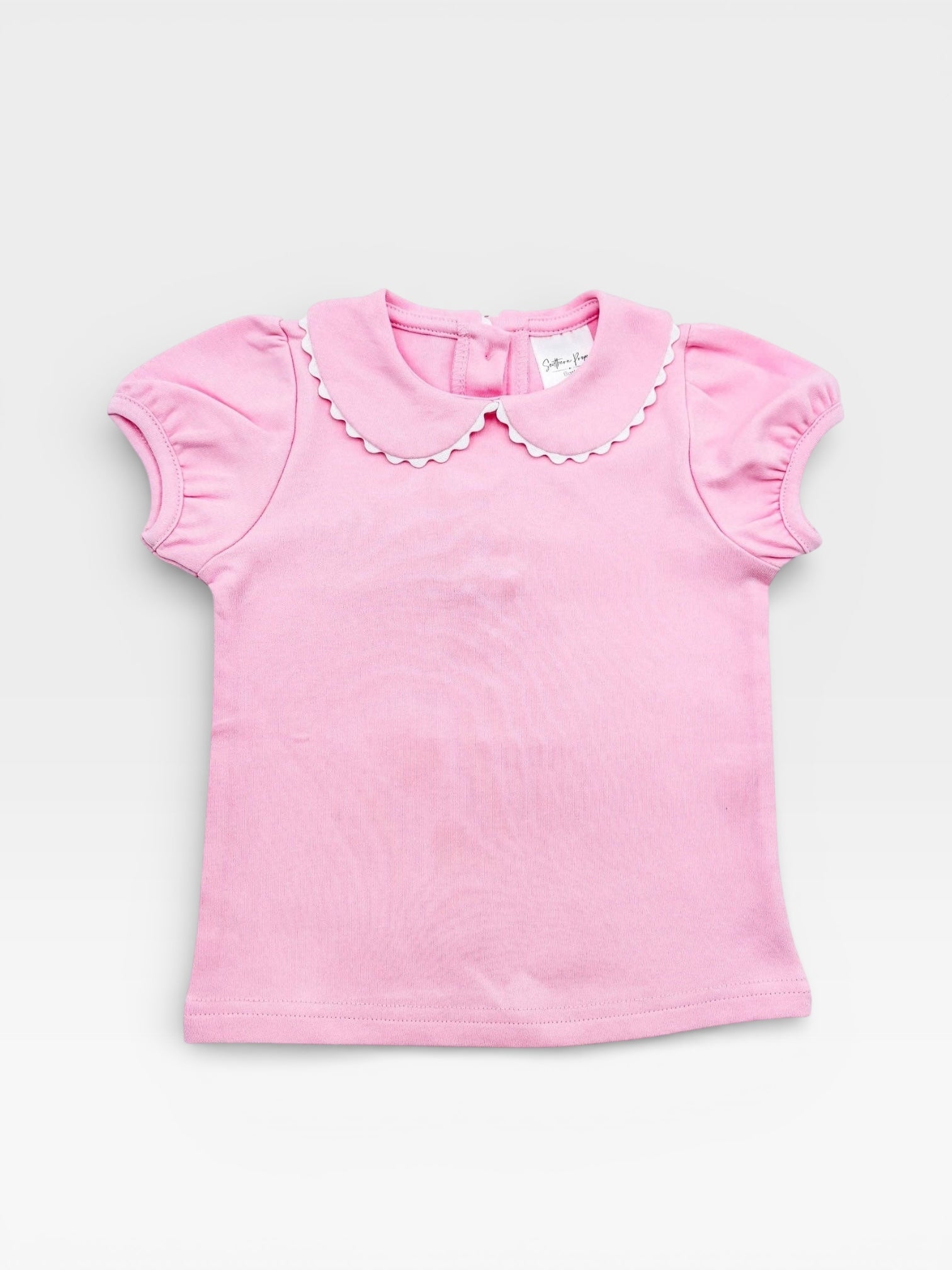 Everyday Scalloped Collared Girls Shirt