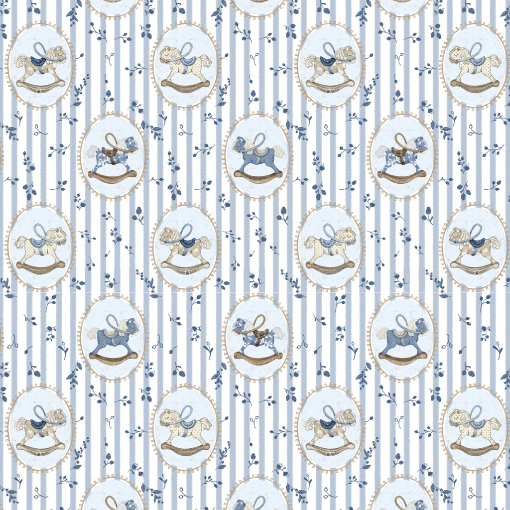 Blue Rocking Horse Lovey