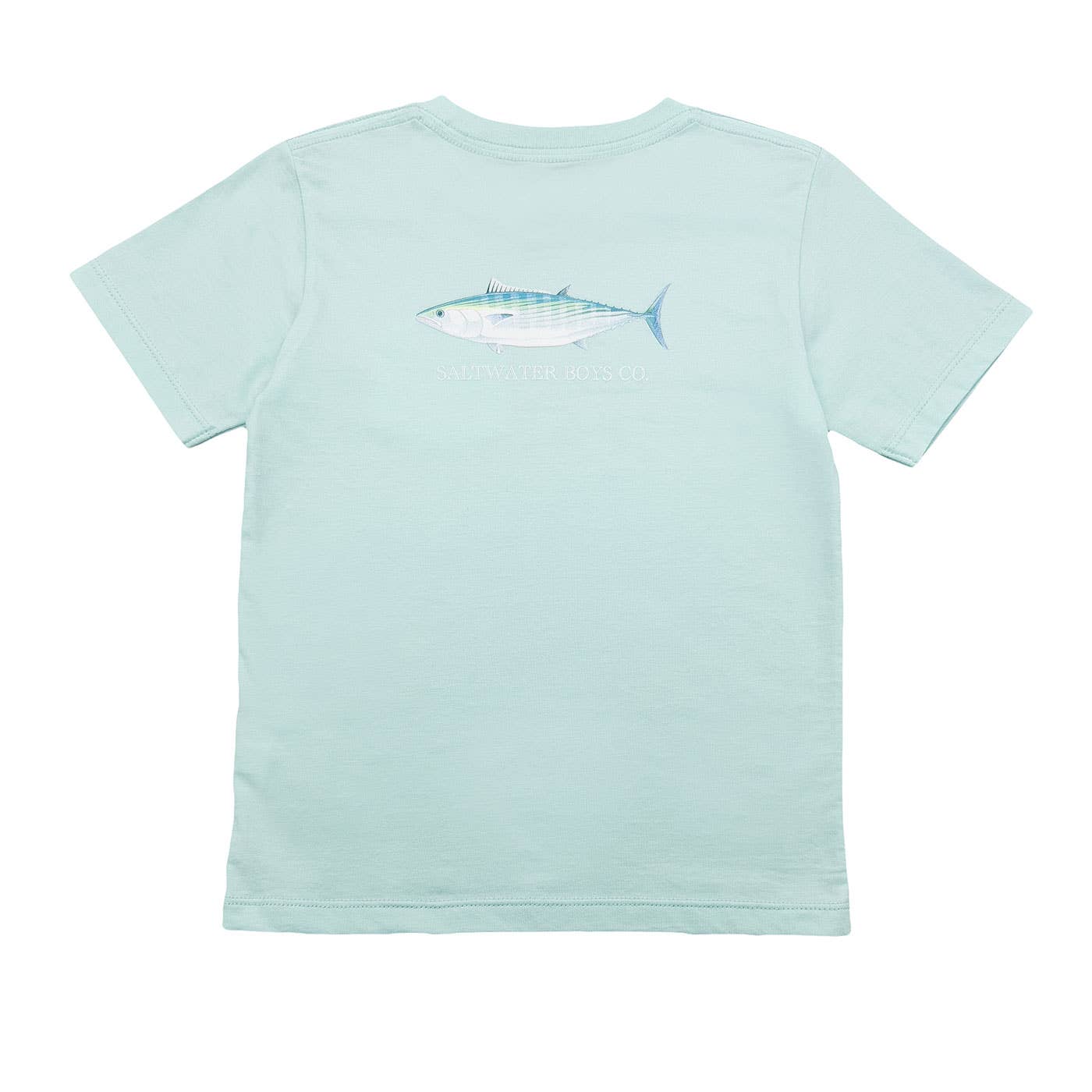 Boys Atlantic Bonito Fish Graphic Tee -Aqua