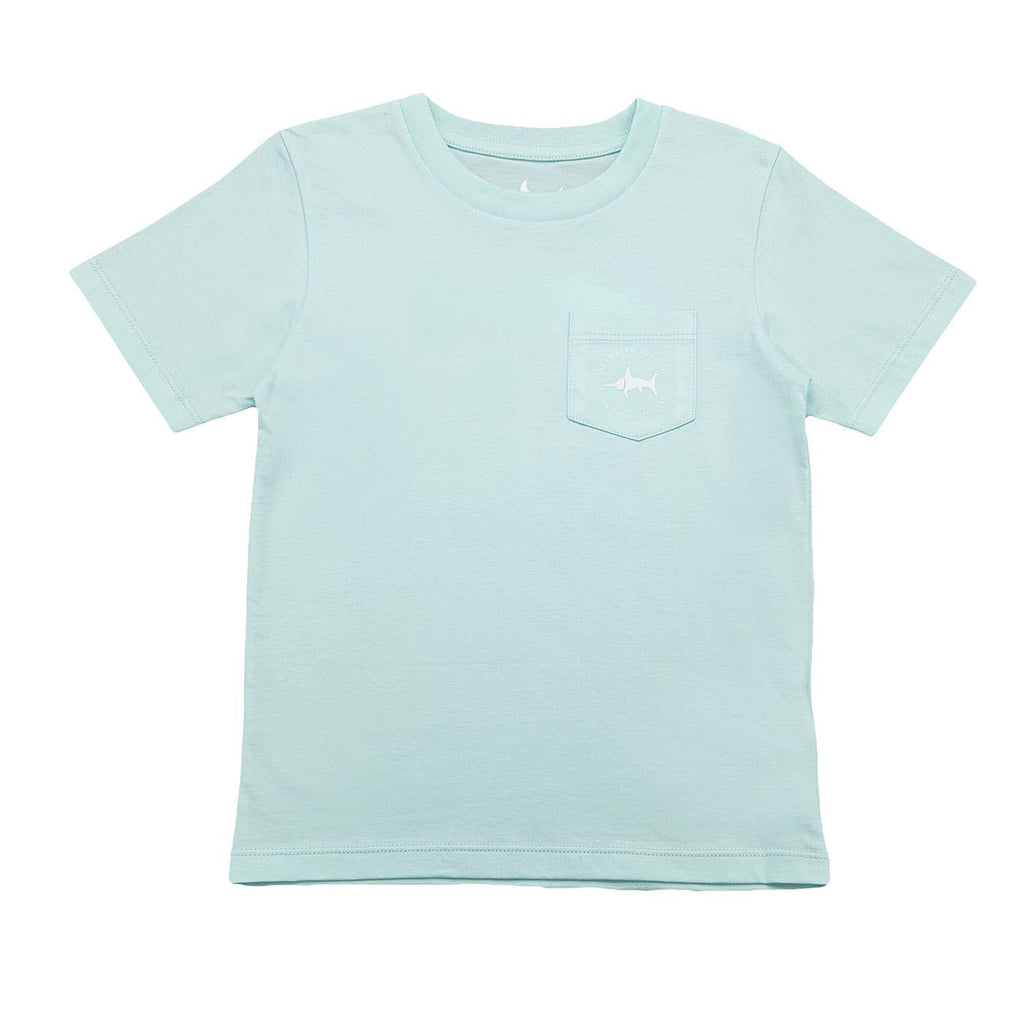 Boys Atlantic Bonito Fish Graphic Tee -Aqua